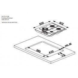 Cooktop Montreal Vidro 60cm - Debacco